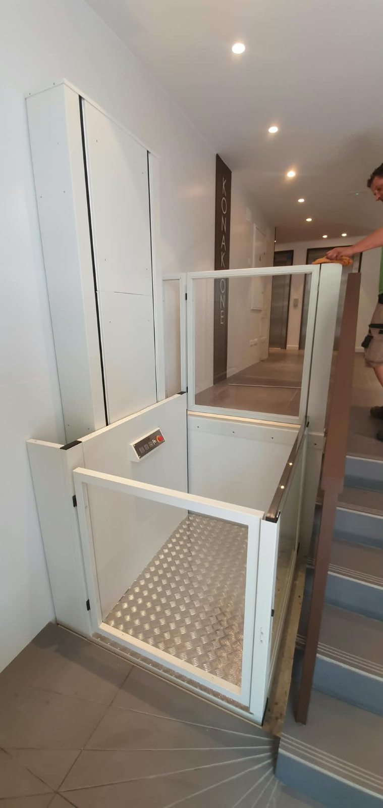 Plataforma elevadora instalada en una vivienda